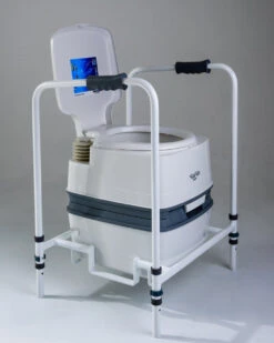 Thetford Portable 165 Dignity Toilet With Folding Frame - Ideal For Elderly And Disabled Users