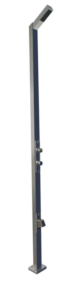 Astral Single Head Rectangular Pool Shower With Double Valve & Footwash