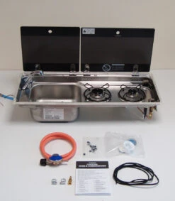 Dometic Smev 9722 Campervan Caravan Sink Hob Combi And Gaz Installation Kit