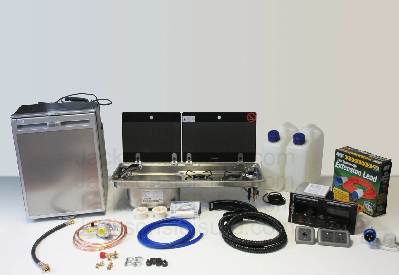 Dometic-Smev 9722 Hob And Sink CRX50 Fridge & Sargent EC160 Van Conversion Kit 2