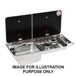 CAN FL1401 FL1402 Sink And Hob Combi Cooker For Campervans & Caravans