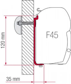 Fiamma F45 Standard Awning AS-120 Adapter Kit