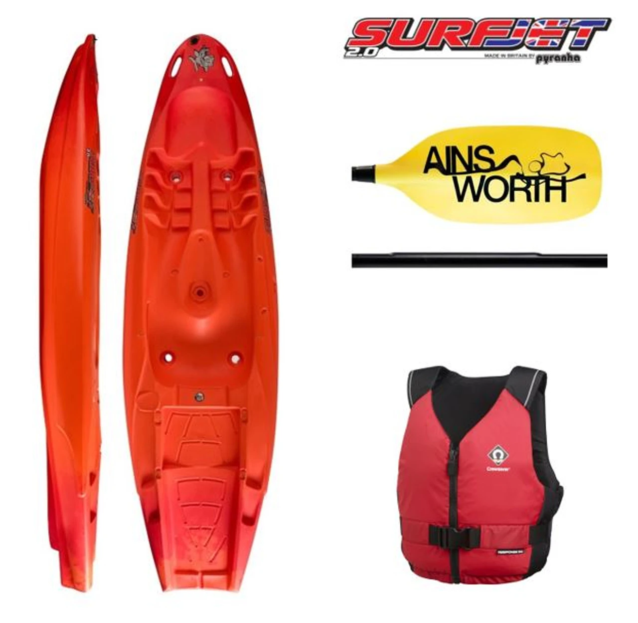 Pyranha Surfjet 2.0 Sit On Top Kayak Package