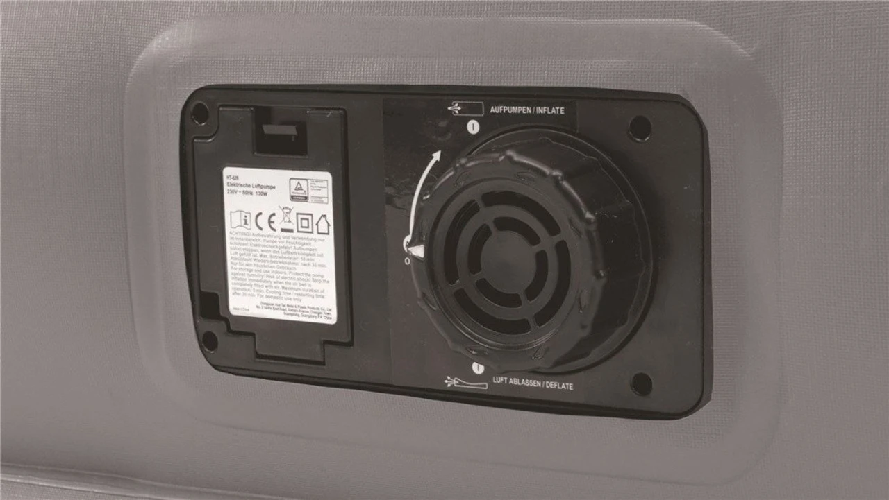 Outwell Superior Flock Camping Bed With Inbuilt Electric Pump - Image 4