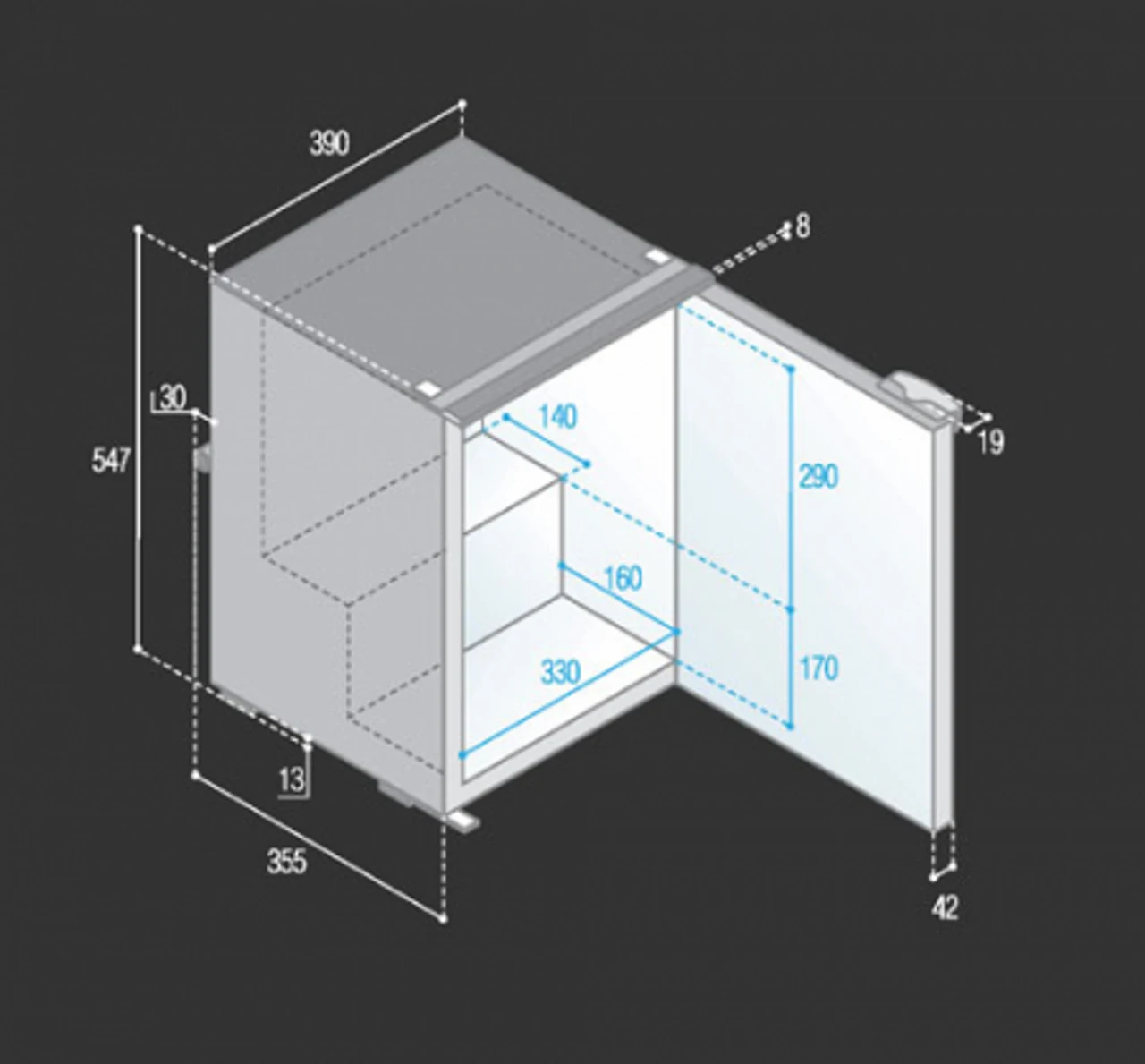 Vitrifrigo C39i Campervan Marine & Caravan 2 Way Compressor Fridge - Image 2