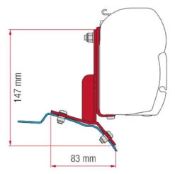 Fiamma Ford Custom Van Bracket Kit For F45s Awning 2.6m