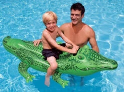 Intex Children's Inflatable Ride On Swimming Pool Gator Toy