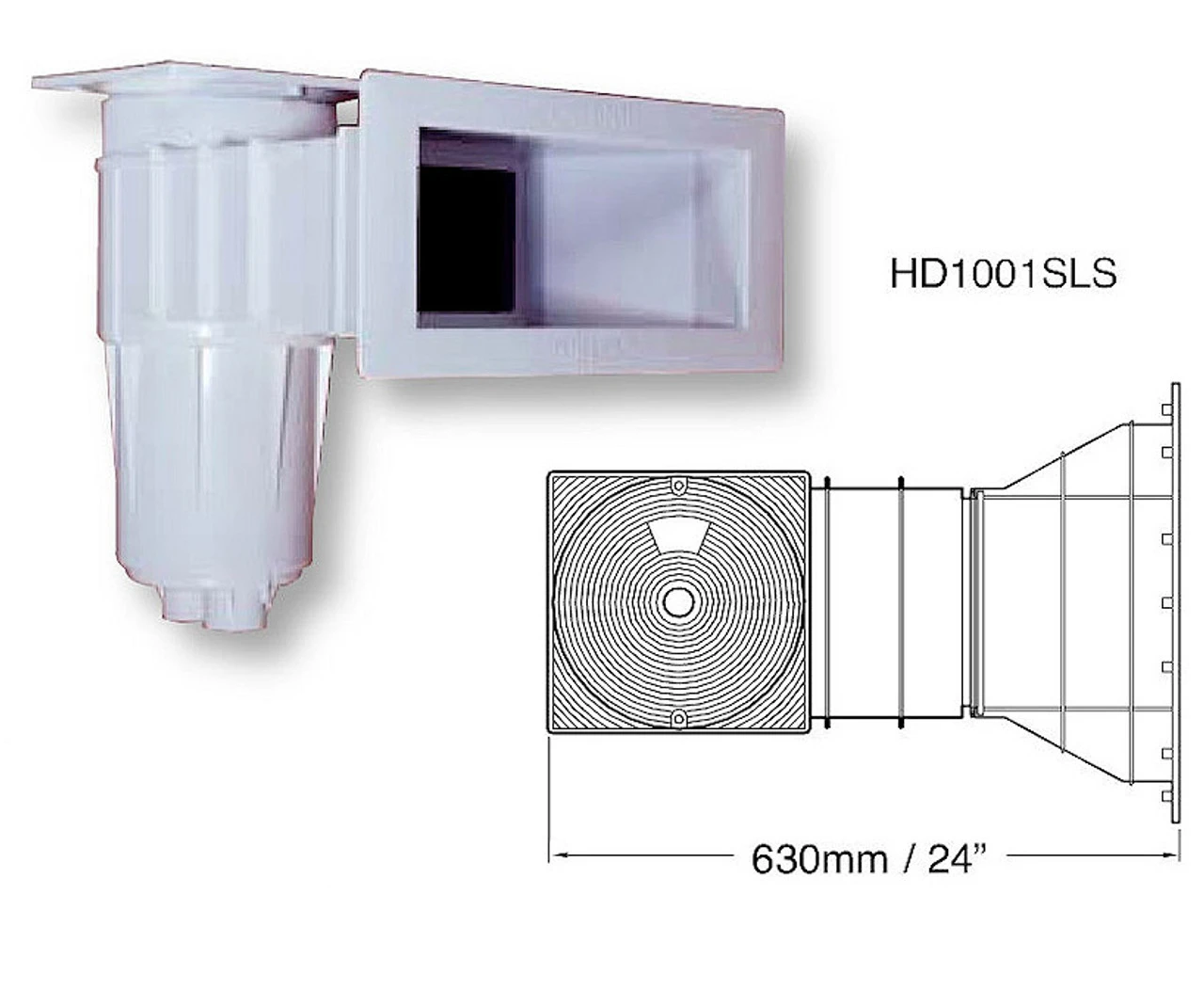 Certikin Wide Mouth Swimming Pool Skimmer - Image 2