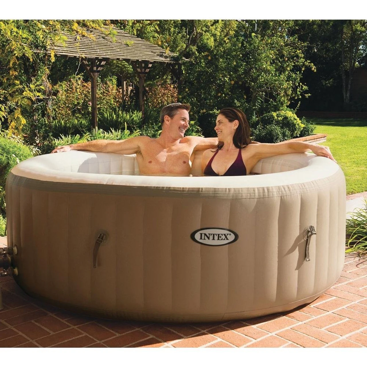Intex PureSpa Bubble Therapy Inflatable Hot Tub Spa