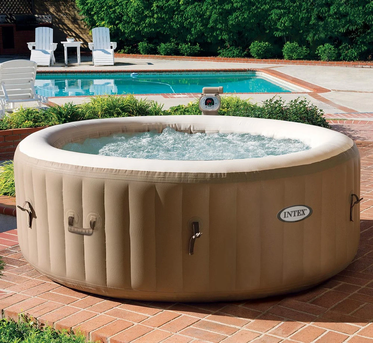 Intex PureSpa Bubble Therapy Inflatable Hot Tub Spa - Image 2