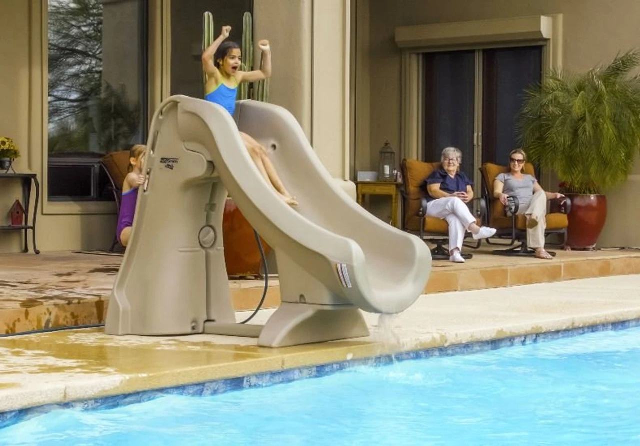 SR Smith SlideAway Portable Residential Swimming Pool Slide - Image 8