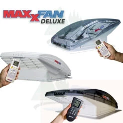 Maxxair MaxxFan Deluxe Remote Control Campervan Caravan Motorhome Roof Vent With Fan