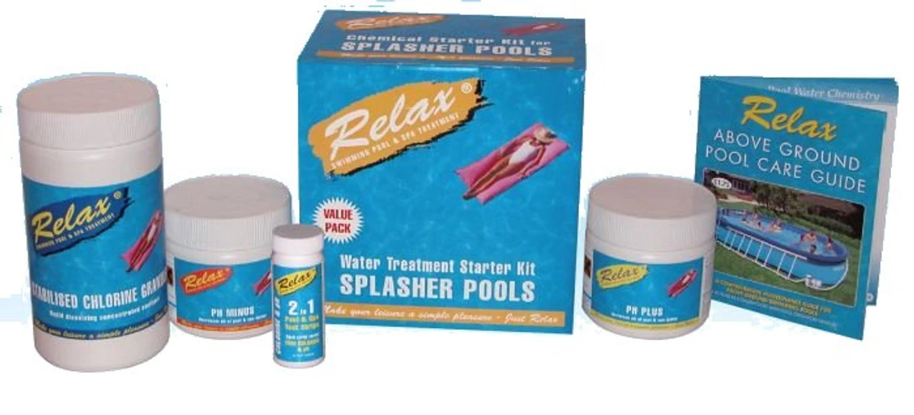 Relax Above Ground Swimming Pool Chemical Splasher Starter Kit