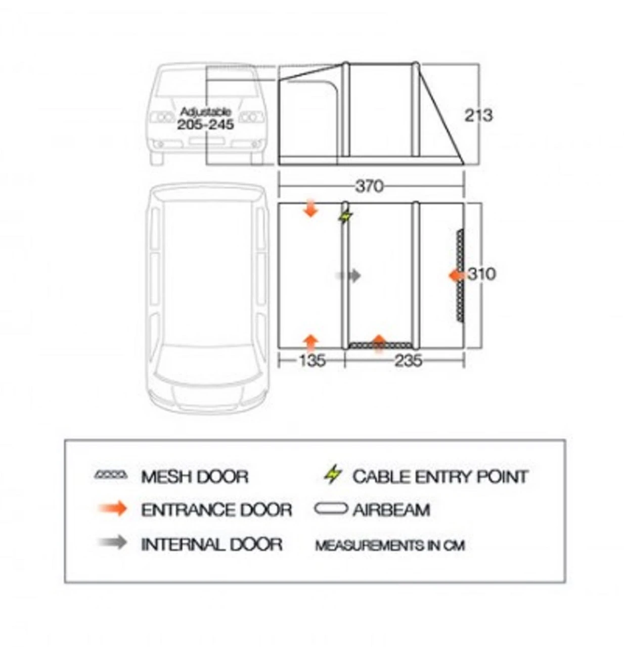 Vango Kela V Drive Away Awning - Image 9